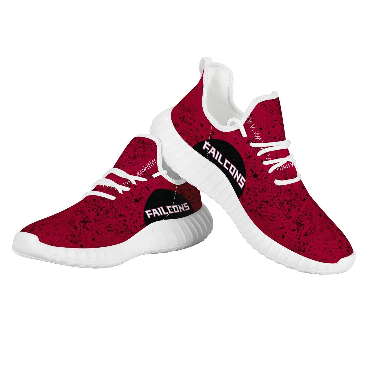 Men's Atlanta Falcons Mesh Knit Sneakers/Shoes 001 Men's Atlanta Falcons Mesh Knit Sneakers/Shoes 001